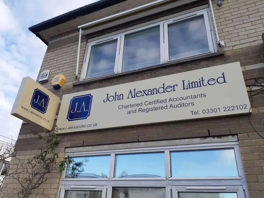 Accountants Sign In Potters Bar Herts London Projestion Sign By East Herts Signs
