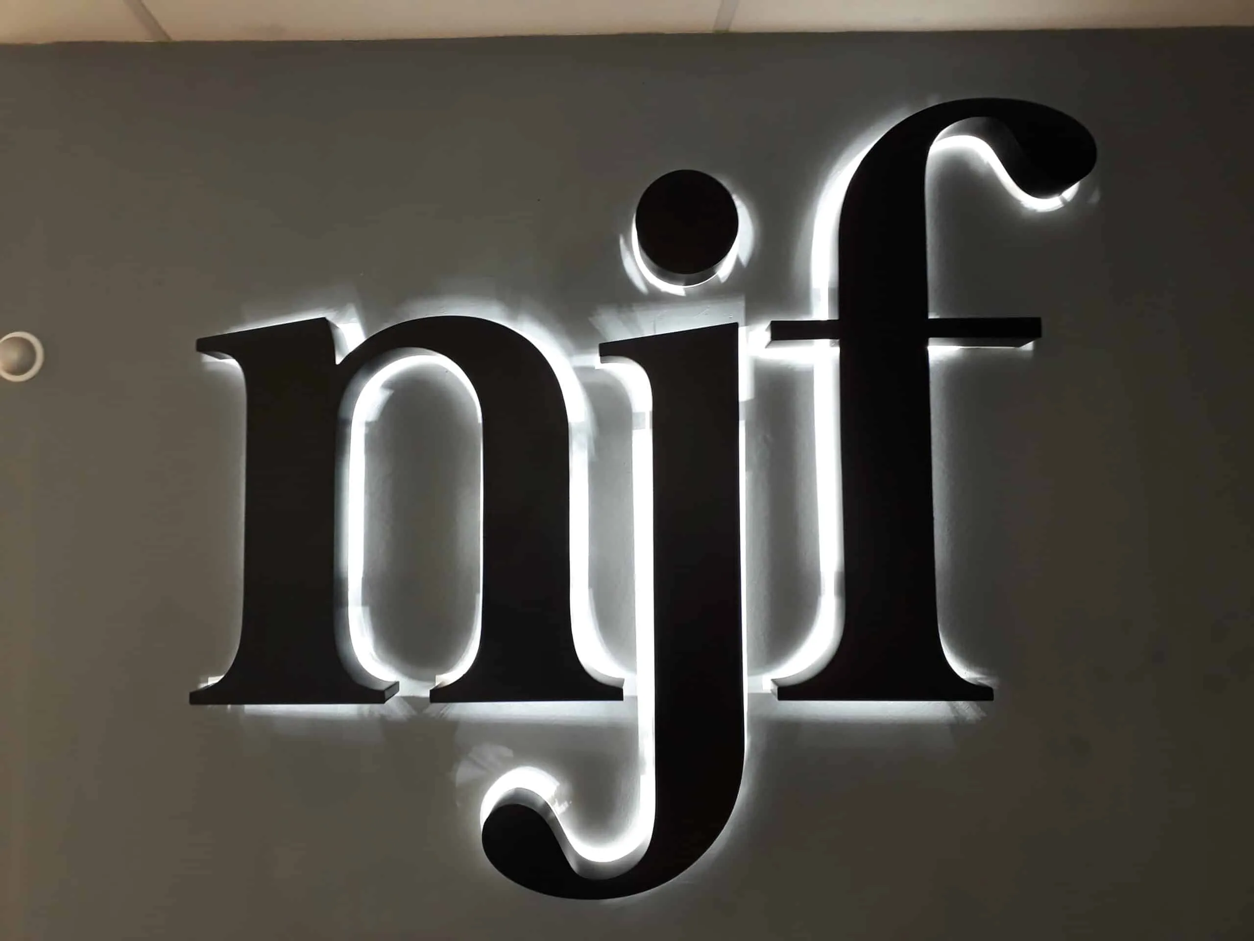 Illuminated Reception Sign London