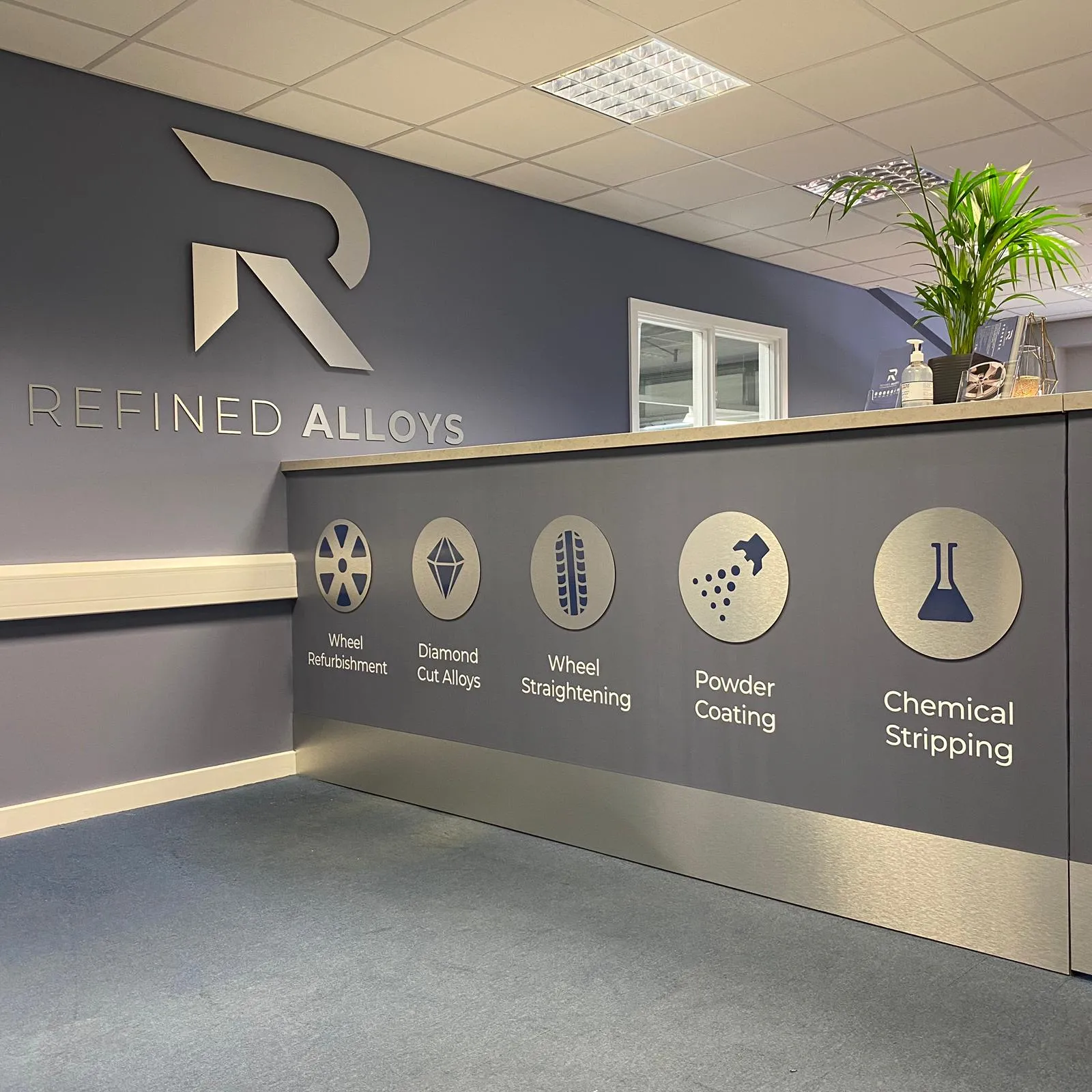 Office Reception Wall Sign