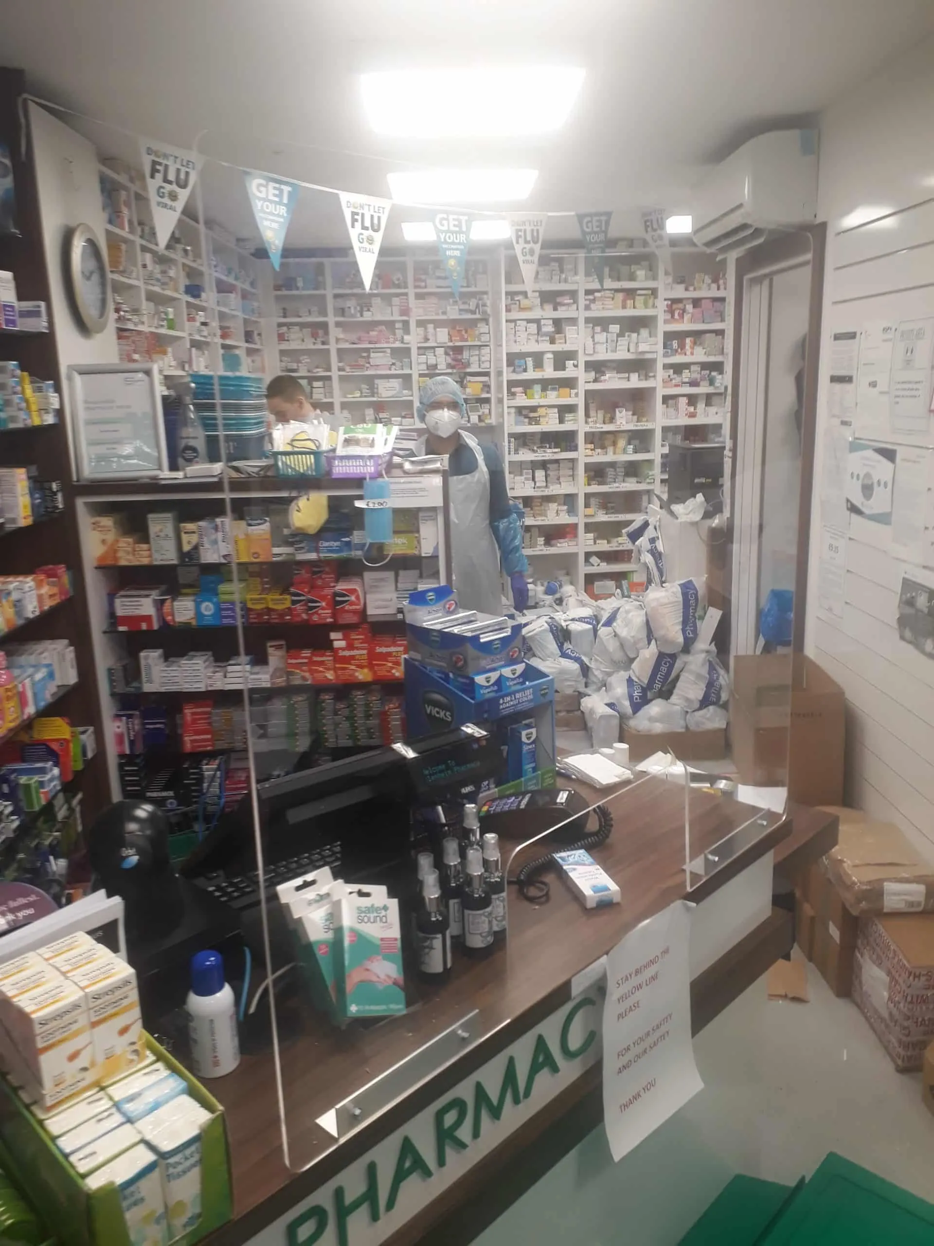Pharmacy Sneeze Screen Guard