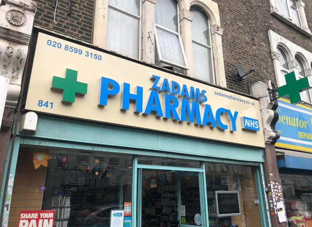Pharmacy Shop Sign Essex