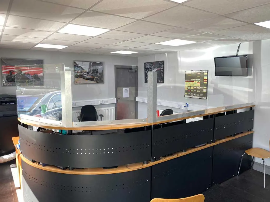 Reception Desk Protective Screens Hertfordshire