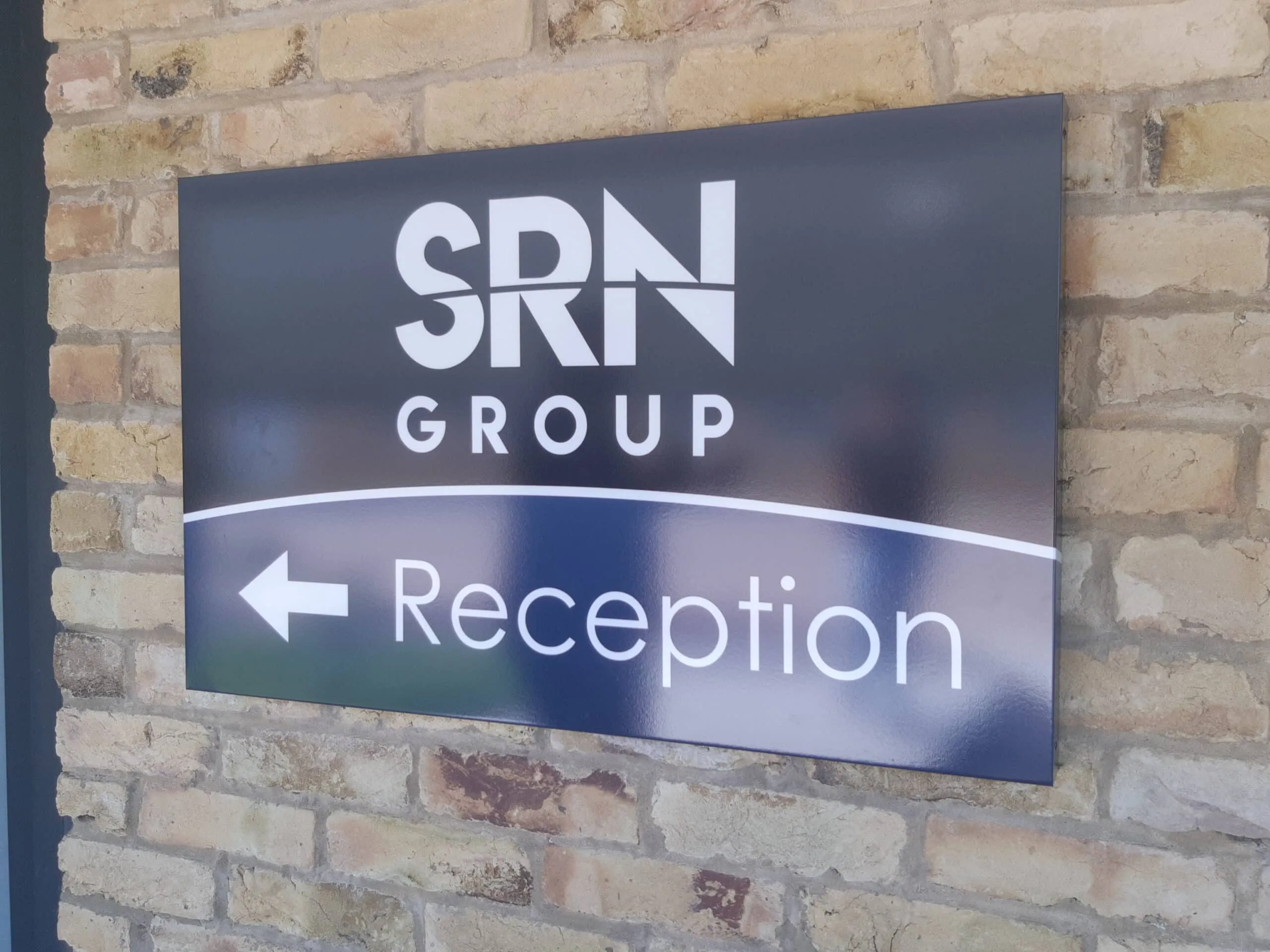 Reception Sign Arrow