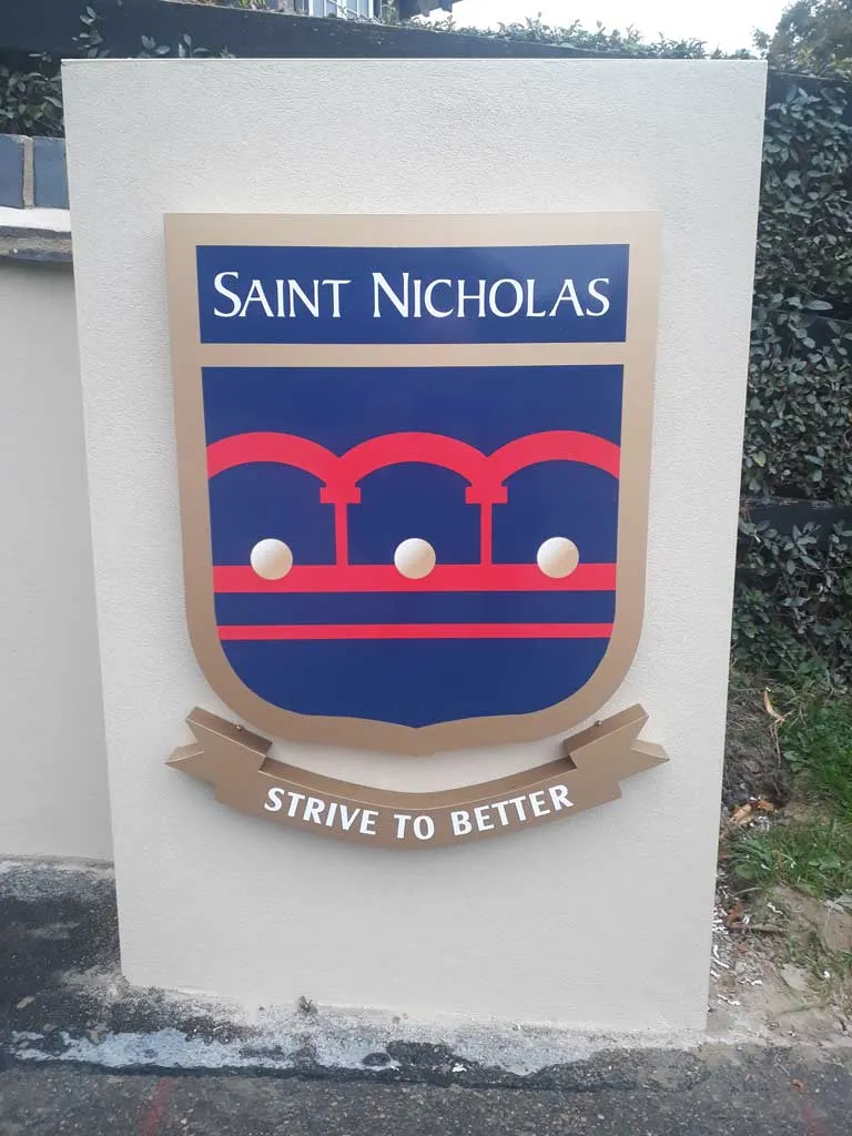 School Crest Sign Essex