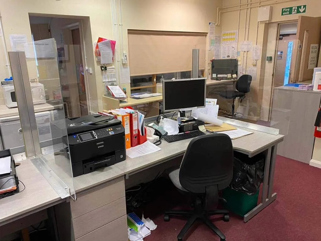 School Office Covid Screen