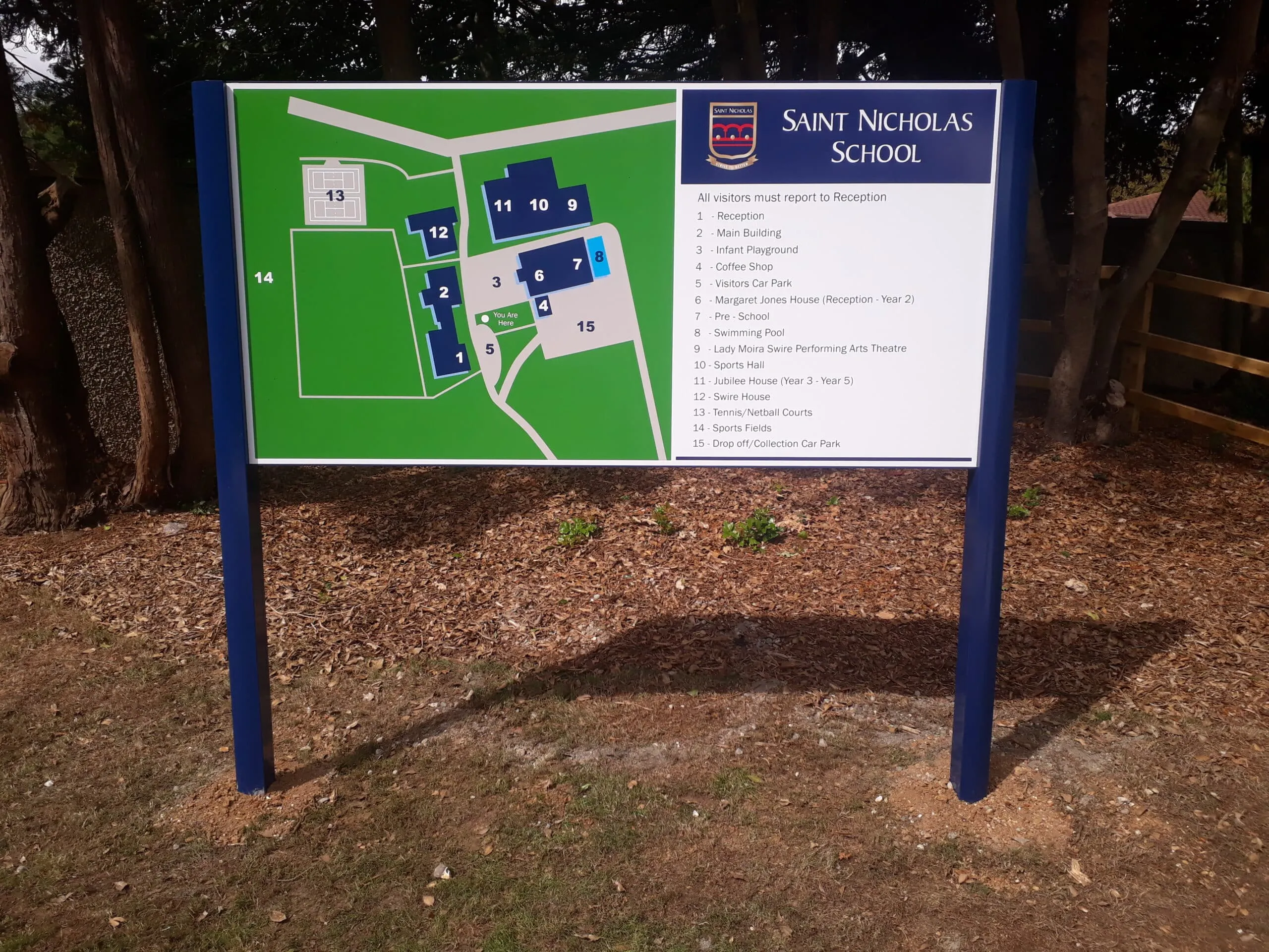 Wayfinding School Sign Essex