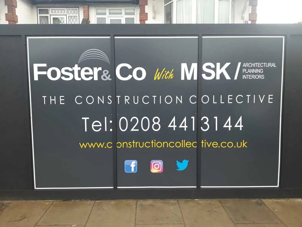 Construction Hoarding Signage