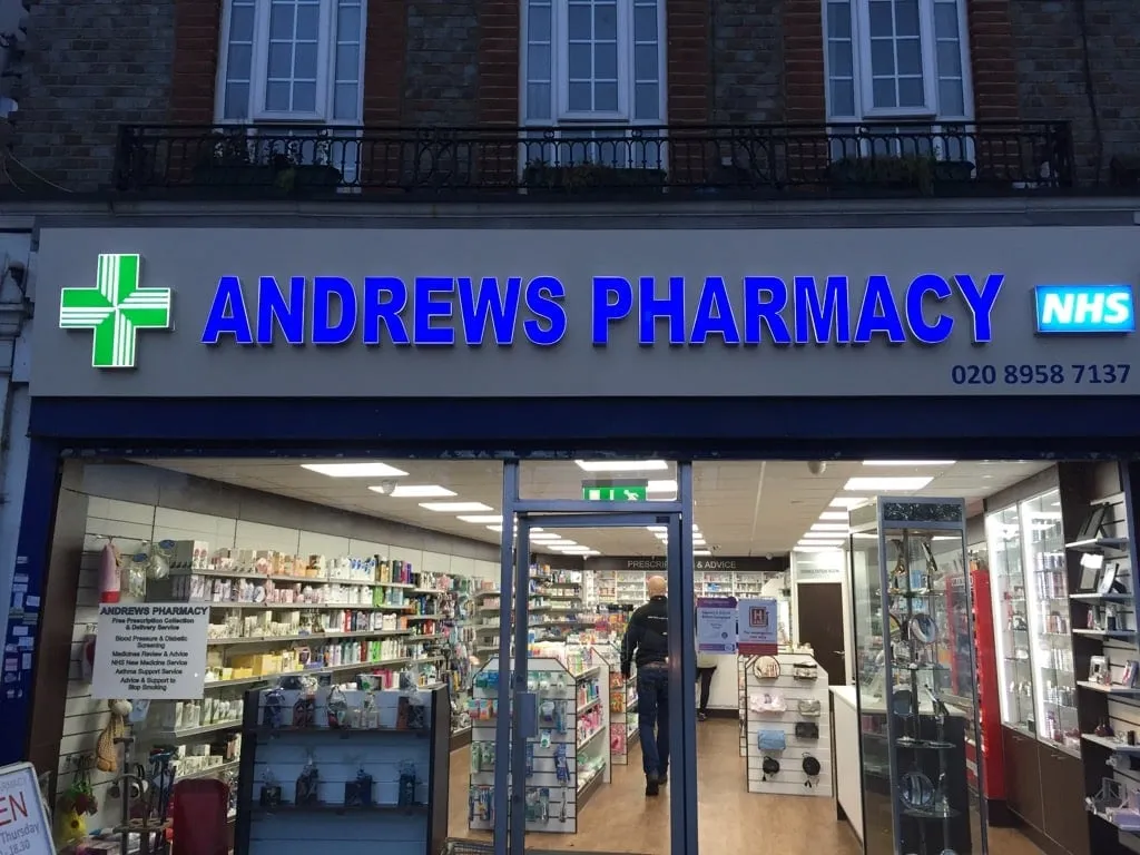 Illuminated 3D Shop Sign London East Herts Signs