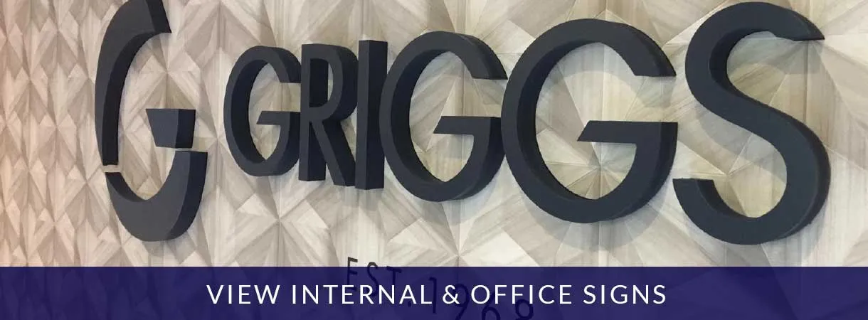 View internal and office signs