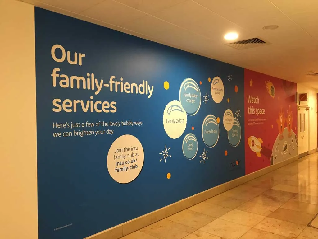 Intu Uxbridge Digital Print Sign Installation East Herts Sign Company