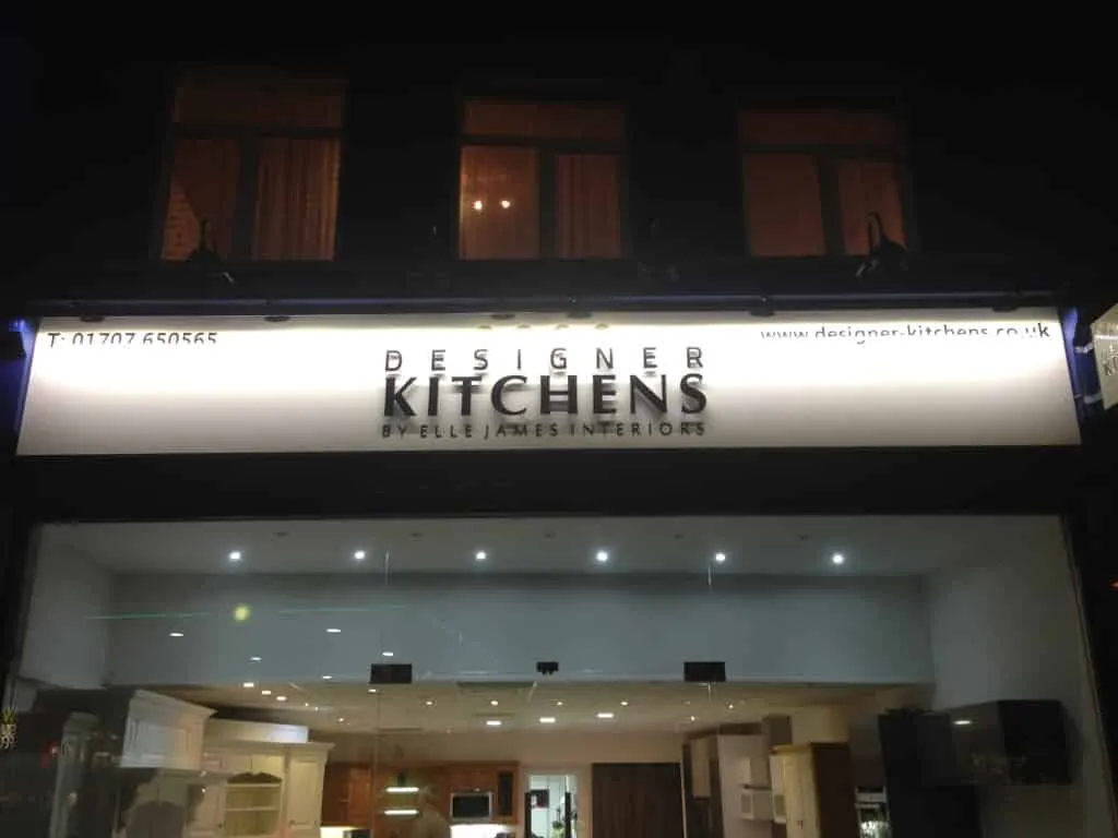 Led Illuminated Facia Display Sign East Herts Signs